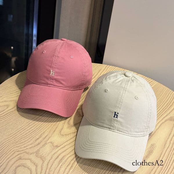 High-quality pure cotton washed new simple H-letter embroidered baseball for men and women, casual versatile soft-top duckbill cap Chunjinqiuli