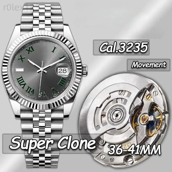 Clean Factory Luxury Watches Men Designer Watches 41MM 3235 Automatic Movement DJUST 904L Stainless Steel Sapphire Luminous 100M Waterproof 72H Power Reserve 10A