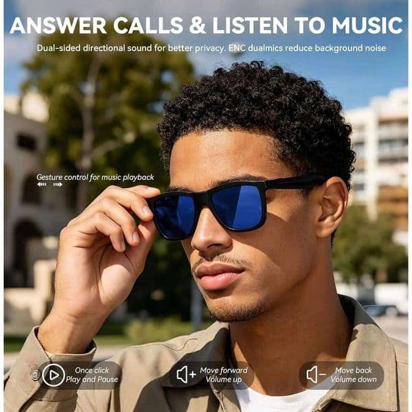 AI Smart Glasses With 4-Level Electrochromic Lens Real-Time 164+Languages Translation Voice Assistant BT Call Music Sunglasses Sunglasses 2026