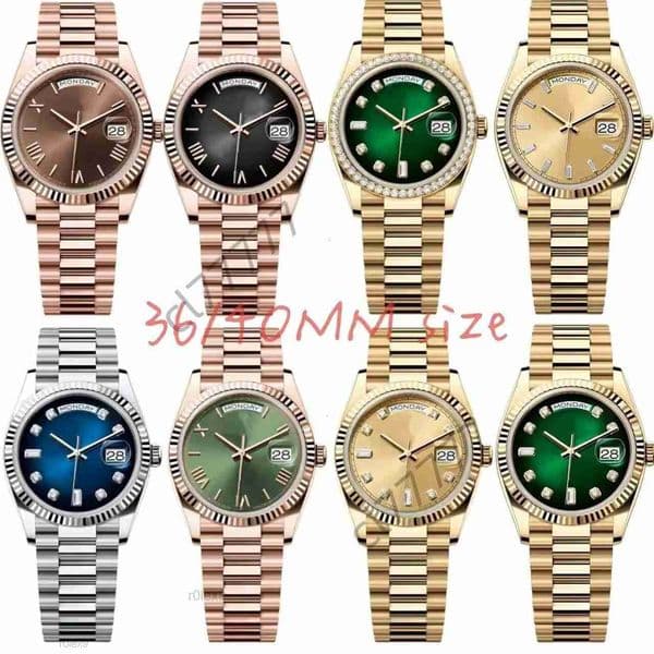 Designer Mens Watches Man Watch Day date Automatic Wristwatch 41mm 2813 Auto Movement Sapphire Glass Stainless Steel Presidential Strap Orologio Di Lusso 36 hd