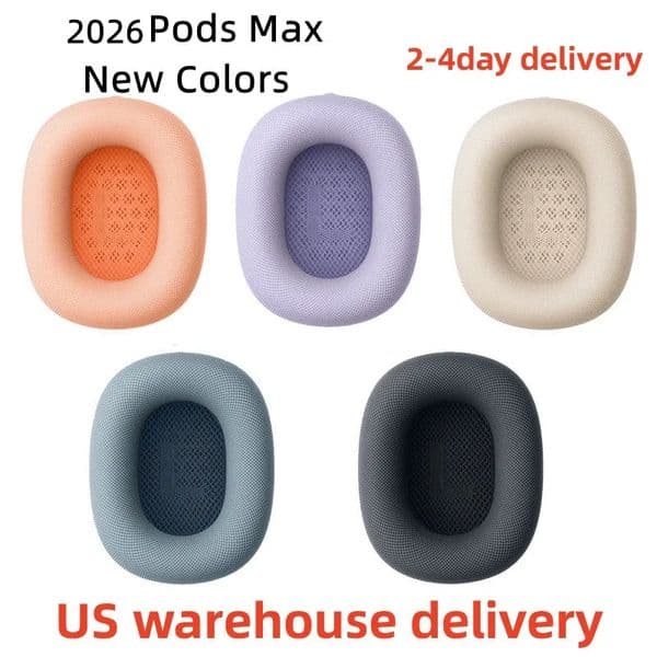 B1 Pods MAX ANC Pro max air pro 2 3 4 Headband TWS Headphone Accessories Transparent Solid Silicone Waterproof Protective case air maxs USB C Earbuds Headphones Cases