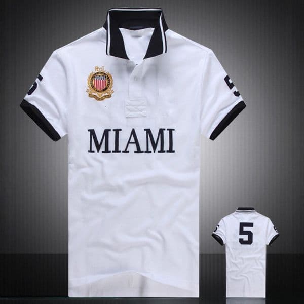 Retro Designer NEW YORK Printed Polo Shirt Men's Short Sleeve Navy Blue Cotton Casual Top With Number 5 Patches Preppy Style