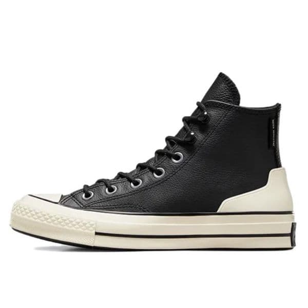 Converse 1970s Retro Lace Up Waterproof Leather High Top Board Shoes Black White Classic Fashion Non Slip Casual Sneakers Unisex Men Women Outdoor Walking Footwear