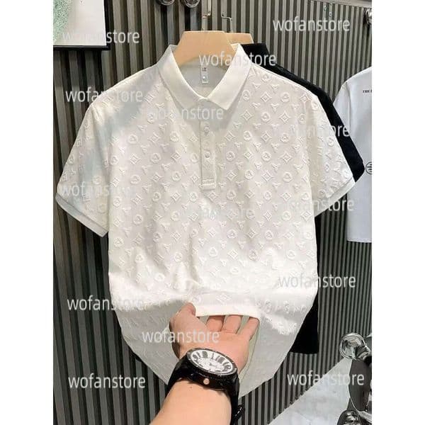 Designer T Shirts For Men Fashion Y2k Polo Summer Sporty Style Breathable Shirt Homme Graphic Tee Oversized Essential Clothes 396