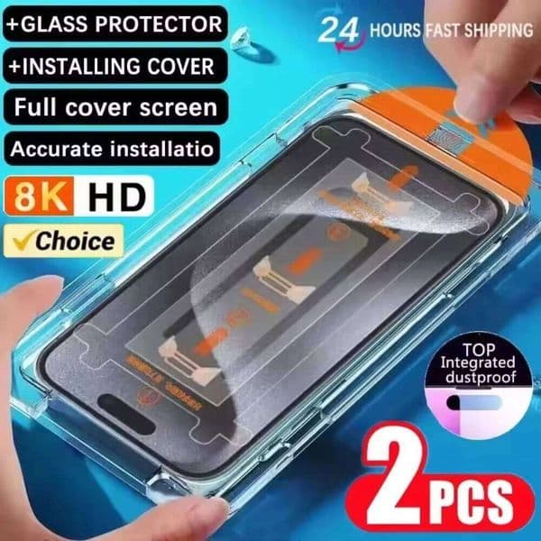 2Pc Oleophobic Dust Free Easy Installation Privacy Screen Protector for iPhone 17 Air 16 15 13 11 12 14 Pro Max 6 7 8 Plus XS XR