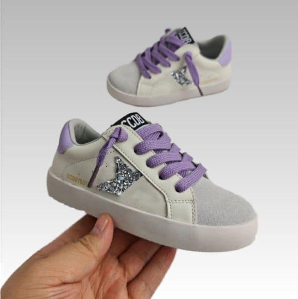 Baby Spring/autumn Fashion Sequined Catwalk Style Cute Students Sneakers Flat Vulcanized Shoes Comfortable Kids Toddler Shoes Size 21-37