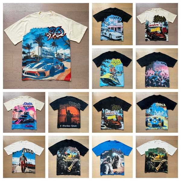 Designer Men's T Shirt Y2K Shirts High Quality Womens Hip Hop Letter Graphics Print Baggy Casual dailywear casual Short Sleeves Size S-XL