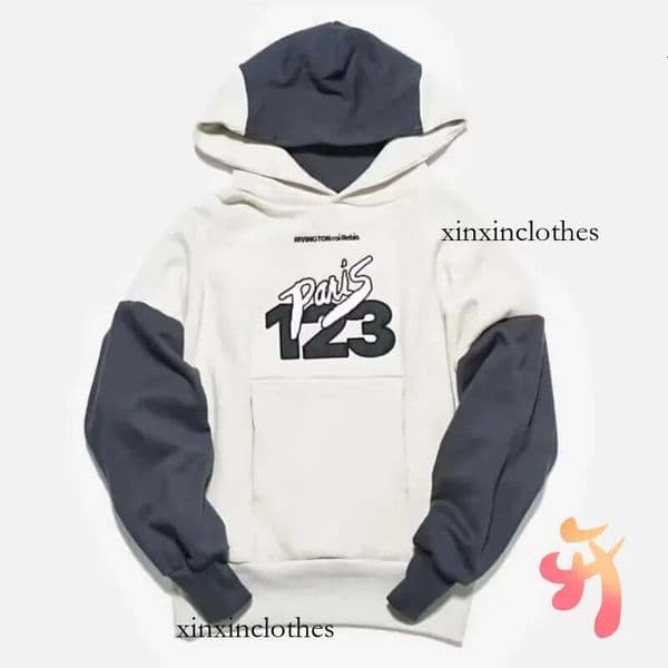 Winter Hoodies Hiphop Street Oversized Cotton Color Blocking Pasting Embroidery Hooded Sweatshirt Men Women Hoodys Brand Designer Hoodie Men Size S-Xl