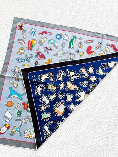 Double Faced Scarf 90CM Silk Shawls Luxury Designer 90 Large Square Bandanas Hand Rolled Edges Handcraft Neck Foulard Femme Bag Bandana Lover Gift