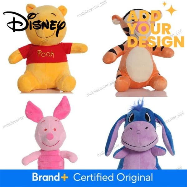 Disney Designer New Disney Winnie The Pooh Plush Toys Soft Stuffed Kawaii Anime Doll Cartoon Pooh Bear Plush Doll Birthday Gift For Boys Luxury