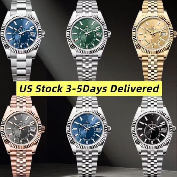 Jason007 sky-dweller dial Luxury mens watch automatic movement watches men designer 41MM high-quality waterproof stainless steel strap mechanical 40