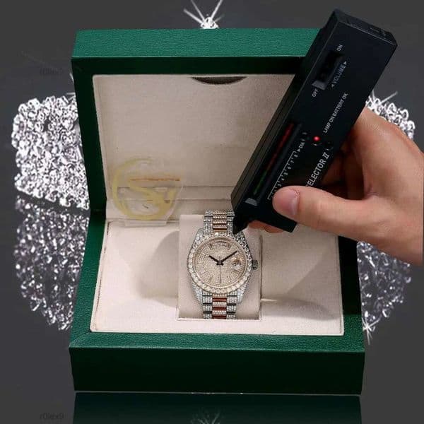 Mens business style GRA hip style Designer high-end custom-made item Glittering jewelry Moissanite watch birthday gift free delivery to your 90