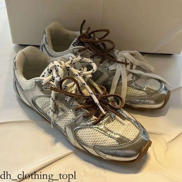 MM Designer Canvas Casual shoes leather sneakers Low Heel flats Knot Loafers Luxury Women Running irregularity Matte Canvas Running Casual Muily shoes 35-44 4bc