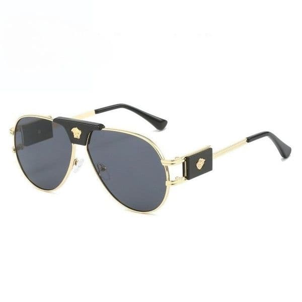 Sunglasses Men Designer Unisex Pilot Sunglasses Gold Alloy Frame with Acetate Trim Polarized UV400 Protection Multi Colors for Men Women