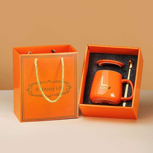 Ceramic mug water set with constant temperature heating warm coffee cup set, practical cup, small gift
