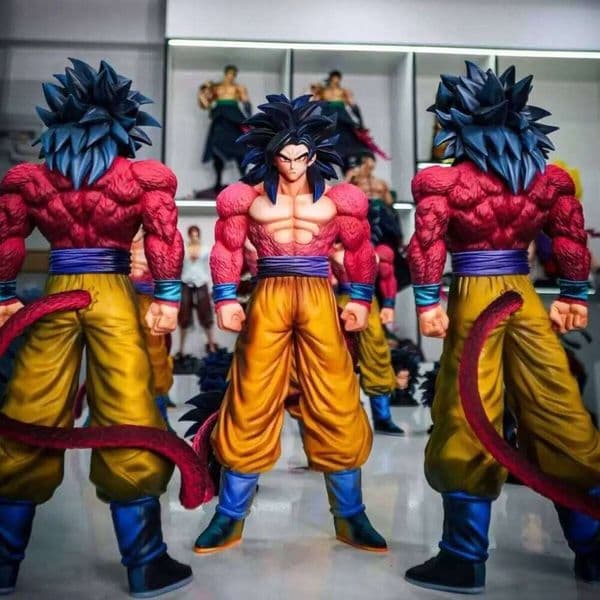 Dragon Ball Z Ssj4 Figure Replace Head Super Saiyan 4 Goku Action Figures Collection Mode Toys Gifts 26Y0518
