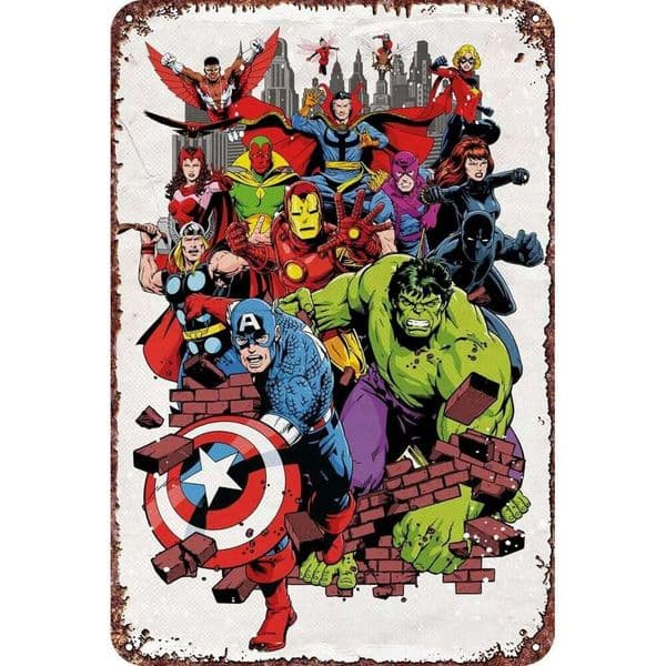 squad Movie Poster Retro Funny Metal Tin Sign, Outdoor Home Wall Decoration 26Y0518