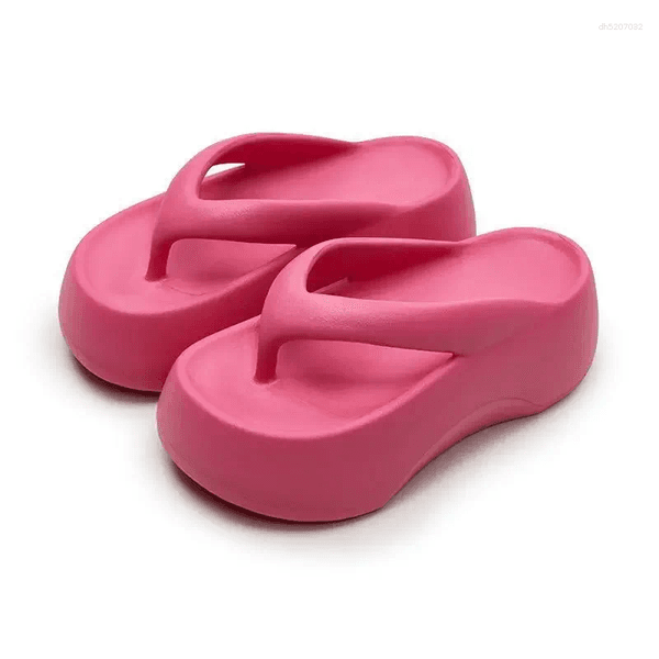 Slippers 7cm Thick Soles Raised Height Touching Character For Women To Wear Outdoors 2026 Summer Indoor Home Beach