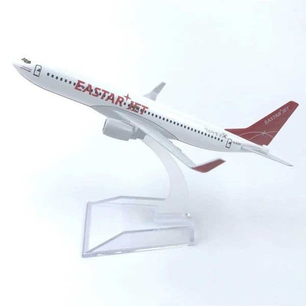 16cm B737 Korea Eastar Jet Airlines Alloy Aircraft Model Diecast 1/400 Scale Plane Metal Toy Miniatures With Base Boys HobbiesL260518K3N8