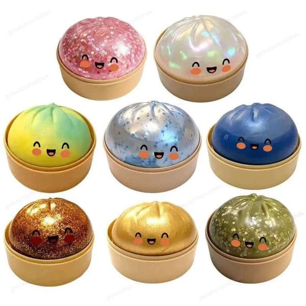 Needoh New Giant Squishys Colorful Stress Fidget Simulation Flash Dumpling Pressure Ball Slow Rebound Soft Toys