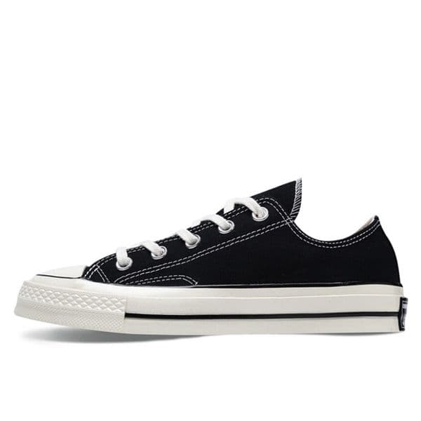 Classic Converse 1970s All Star Retro Black Low Canvas Shoes Trendy Versatile Durable Lightweight Casual Sneakers Men Women Universal Street Fashion Footwear