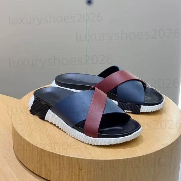 TOP elastic sandals designer suede slippers breathable mesh beach shoes men's elastic women's non slip rubber sole flat sports shoes H-shaped z1