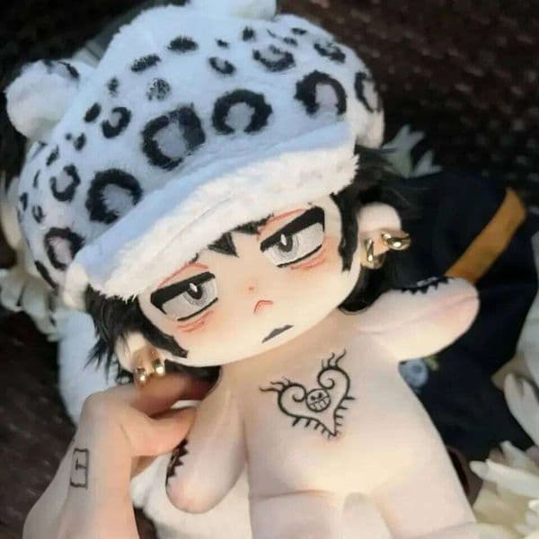 20cm Anime Role Trafalgar D Water Law Cosplay Plush Stuffed Doll Body Dress Up Plushie Pillow Toys Figures Giftelysia co 26L0518