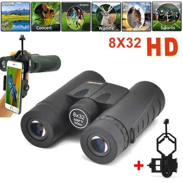 Visionking Professional 8x32 Binocular Long Eye Relief Outdoor Sport Camping Birdwatching Travling Survival Bak4 Roof TelescopeR260518R260518