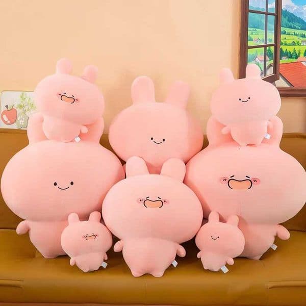 23cm Soothing Plush Doll Pink Rabbit Plush Toy Asamimi Doll Funny Stuffed Plush Doll Anime Peripheral Birthday Gift L260518