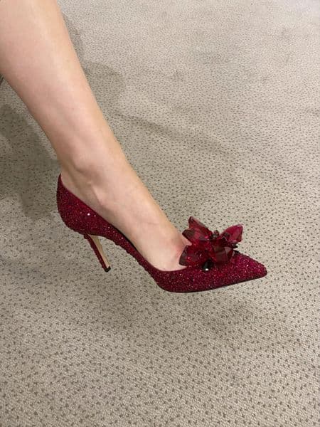 European and American Classic Womens Crystal High Heel Stiletto Pointed Banquet Shallow Mouth Shoes 260518