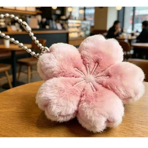 New Spot Cherry Blossom Series Healing Plush Doll Pendant Keychain Cute Girl Holiday Surprise Gift For Best Friends Bag L260518JW2C
