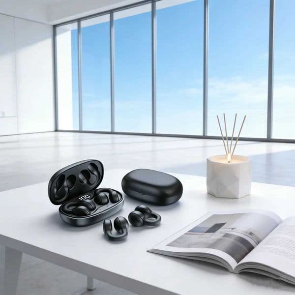 TWS Wireless Bone Conduction Headphones Earphones Waterproof Sports Earbuds Earring Ear Hook With Mic Headset Z260518