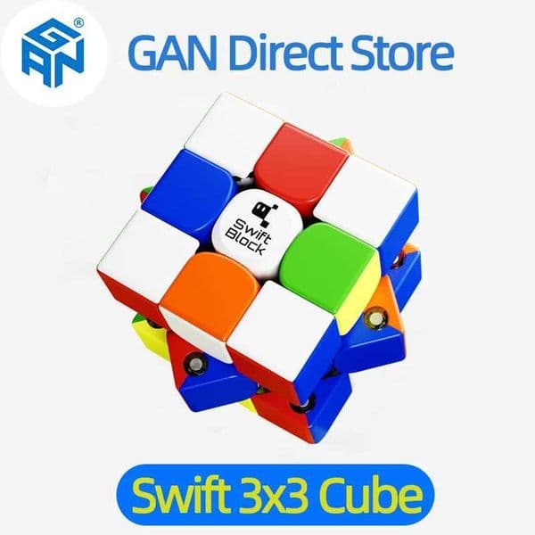 Gan Swift Block 3x3 cube Magnetic Speed cube Stickerless Swift 355S 3x3 Professional Magic Cube Gan magnetic Toys for Children L260518HE5T
