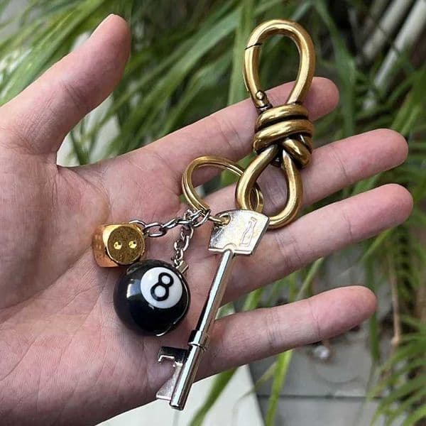 original Trendy keychain Outdoor Fashion Pendant Waist metal decoration Portable bottle opener Backpack ornament Q260518