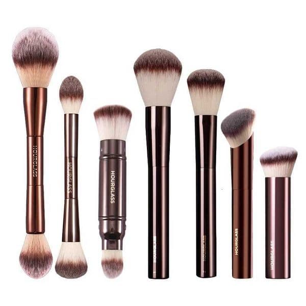 1pc Hourglass Pro Foundation Makeup brushes Powder contour Blusher Make up brush metal handle Highlight Bronzer high end No boxT260518