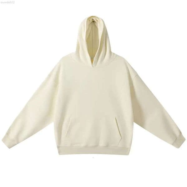 Unisex Heavyweight Solid Color Hoodie Men Women Premium Cotton Fleece Lined Sweatshirt Streetwear Loose Fit Pullover Winter Top a10