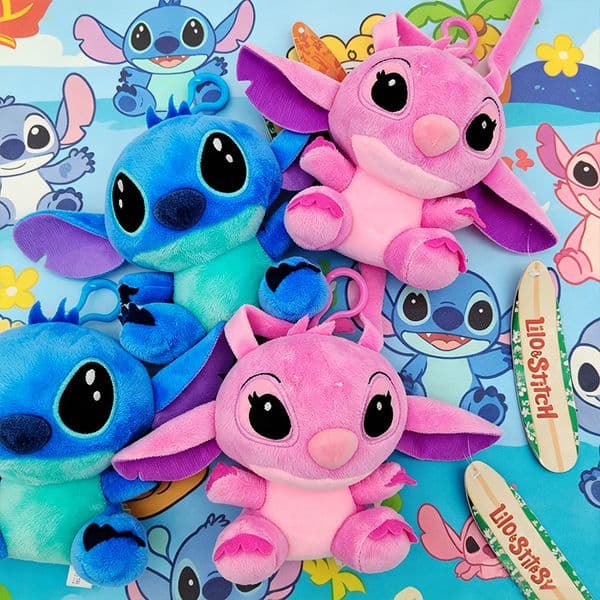 Stitch Plush Pendant Cartoon Doll Keychain Cute Bag Hanging Ornament Lovely Birthday Gift Plush Charm