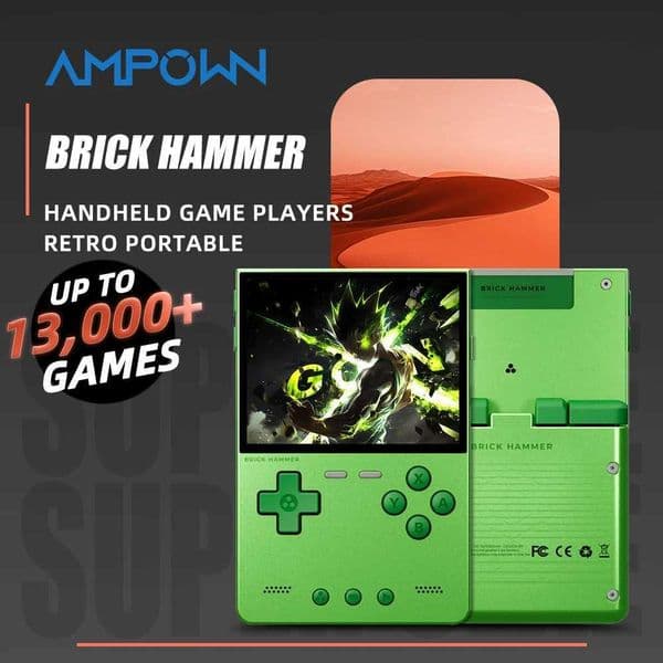 TRIMUI Brick Hammer Portable Handheld Game Player CNC Full Metal 32 I Screen Retro Games Linux System Video Gaming Device Z260518