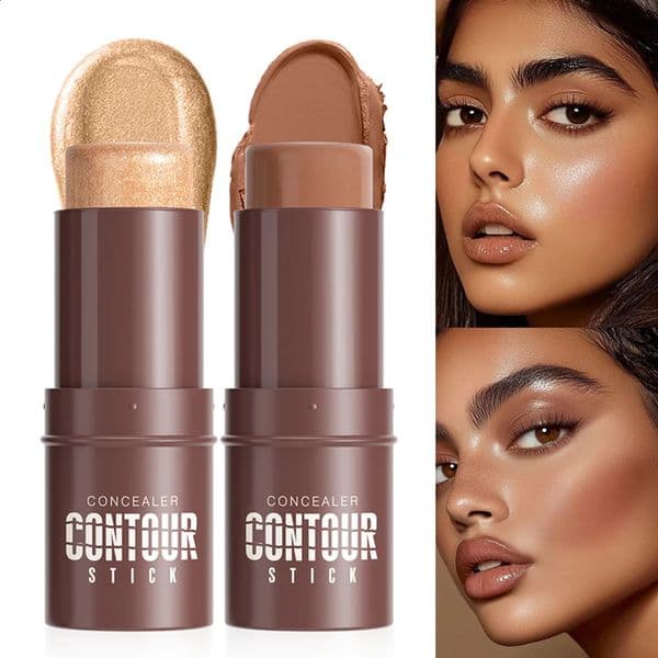 Shimmer Highlighting Bronzer Stick Face Concealer Pen Long Lasting Corrector Nose Shadow Face Contour Stick Cosmetic 260513