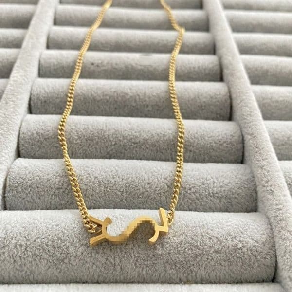 Top Quality Women Designer Earrings Necklace Stainless Steel Trendy Style Gold Silver Rose Colors Sets Heart Letter Love Pendant Fashion Jewelry Wholesale