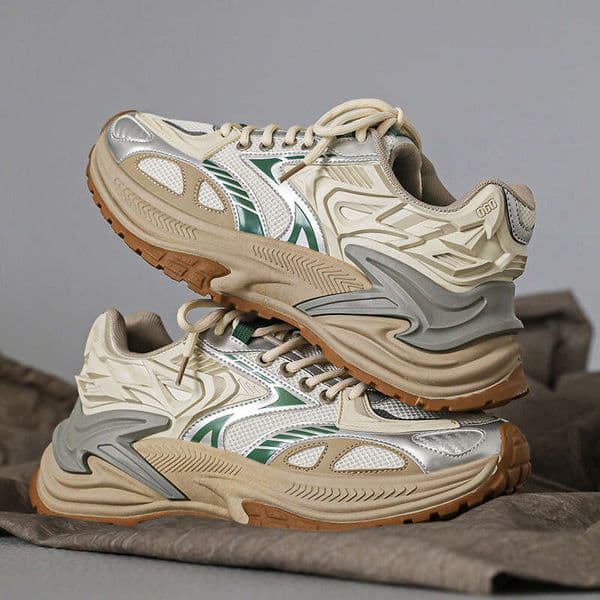 New Thick-Soled Height-Increasing Dad Mesh Sneakers Casual Mecha Men's Shoes Trendy One-Piece Dropshipping