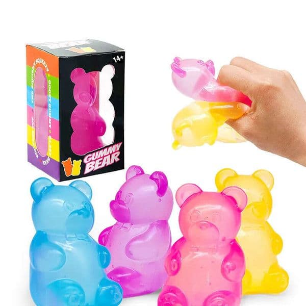 needoh Water Drop Glitter Squishy Soft Squeeze Stress Relief Fidget Sensory Toy