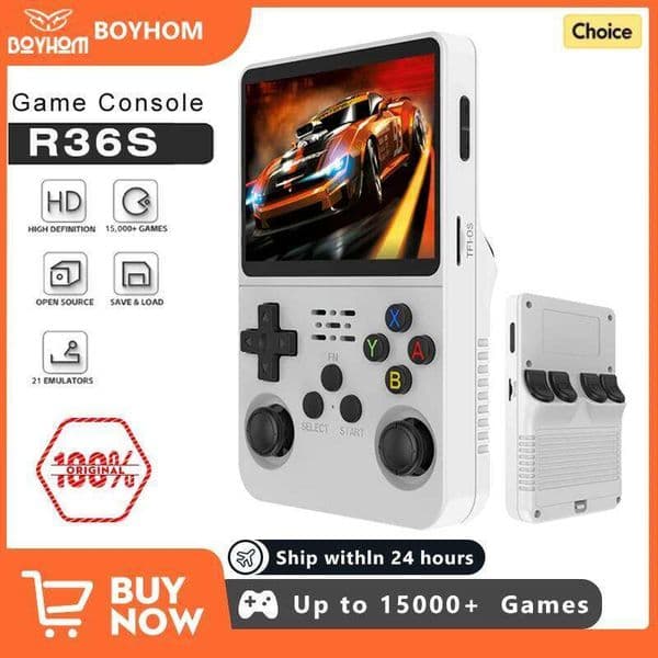 Open Source R36S Retro Handheld Game Console Linux System 3.5 Inch I Screen Portable Pocket Video Player 64GB 128G Games 26L0518