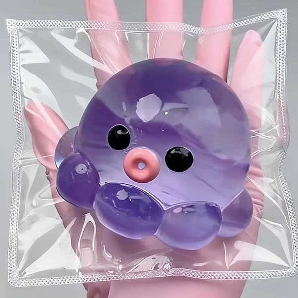 1 Tabba Bubble Squid Squeeze Toy a squishy slow-rebound toy interactive tabletop toy Z260518