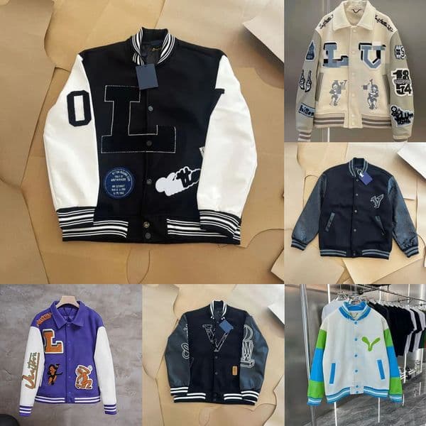 Letterman Jacket L Vintage Bomber Coats 11 Letter Embroidery Autumn Men Baseball Jackets Hip Hop Loose Varsity 30cz lvse jacket tops