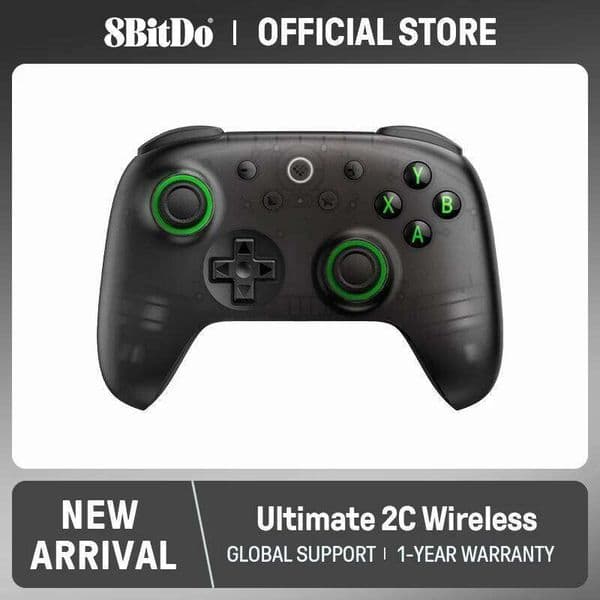 8BitDo - Ultimate 2C Wireless Gaming Controller for PC, Windows 10, 11, Steam Deck, Raspberry Pi, Android W260518