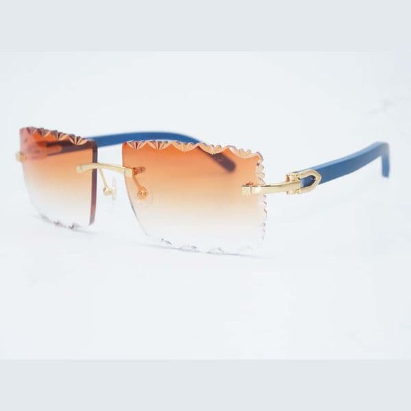 Sophisticated Luxury Rimless Shades with Premium Buffalo Horn Details & Elegant Metal Accents for Modern Fashion Lovers