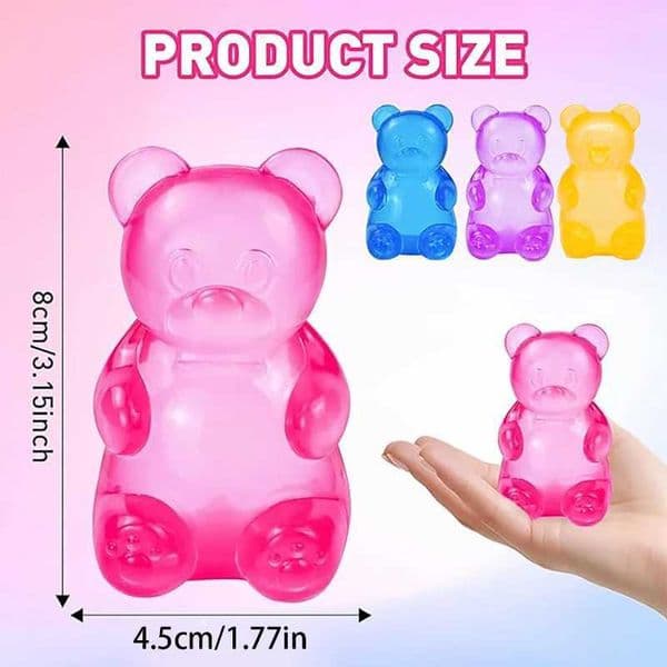 Little Bear Squishy Toys Maltose Pinch Stress Relief Ball Stress Pinch Music Stress Relief Tool Slow Rebound Squeeze Toy M260518