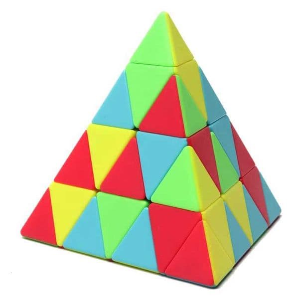 Pyramid Speed Cube 4x4x4 Stickerless Triangle Brain Teaser Puzzle for Kids Boys Girls Educational Toys Best Gifts Cubo Mgico L260518F2WE