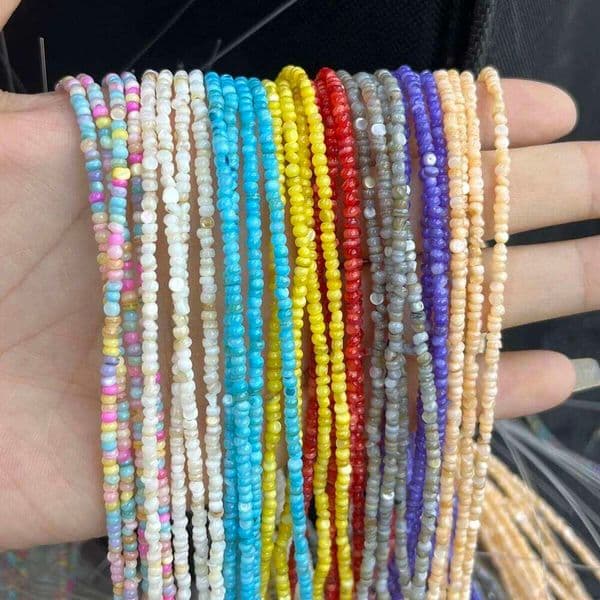 4x4mm Irregularly Shaped Semi-finished Natural Shell Beads for Jewelry Making DIY Necklace Bracelet Accessories Wholesale 36cm